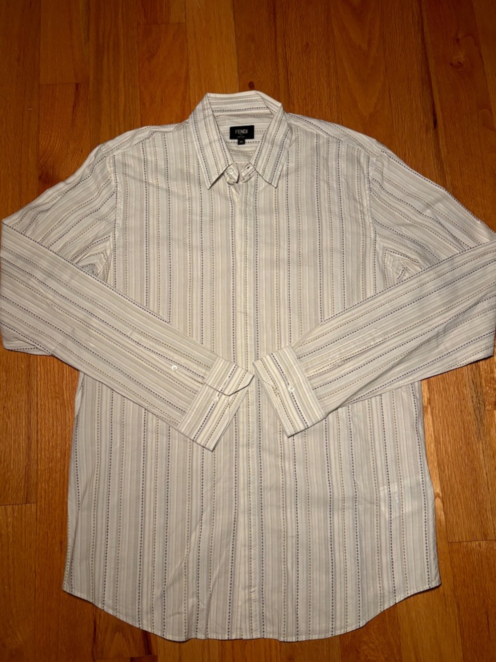 FENDI Logo Stripe Button Shirt 🔥